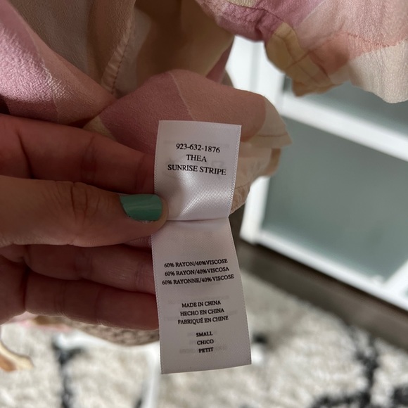 RAILS THEA SUNRISE STRIPE BLOUSE SIZE SMALL - Picture 4 of 4